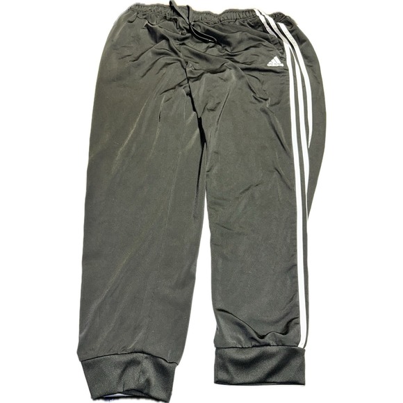 Adidas Primegreen Track Pants Mens 2XL Black Climalite 3 Stripe Athletic Workout - Picture 1 of 3